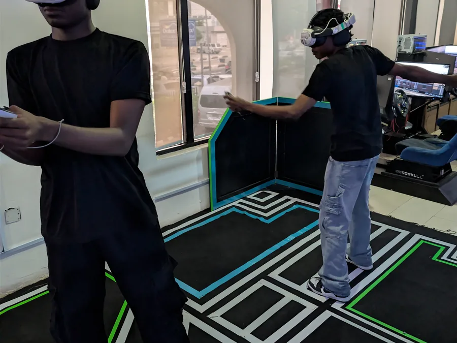 Youth VR arena session for school trips at Player One Game Cafe