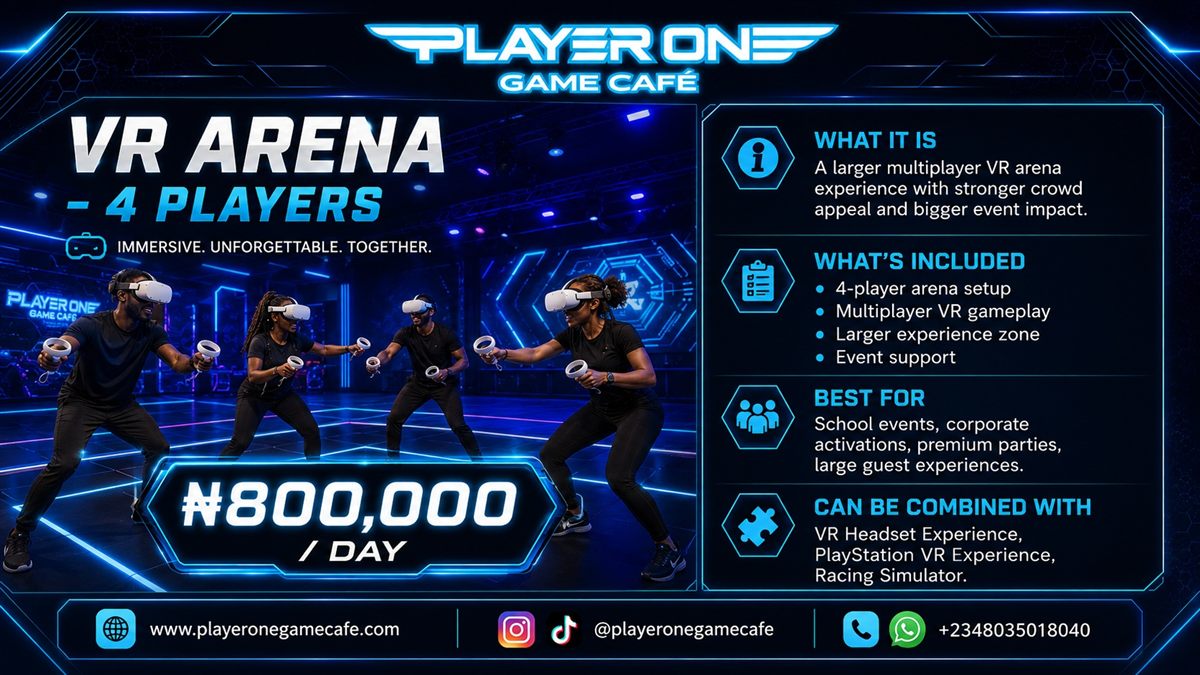 VR Arena multiplayer rental setup for events and brand activations