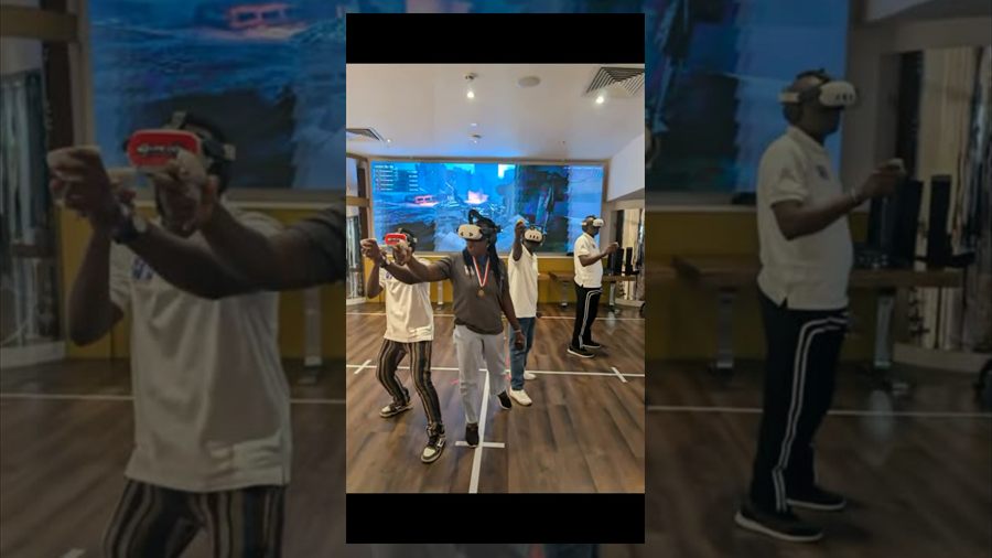 Team VR bonding session at Player One Game Cafe Lagos