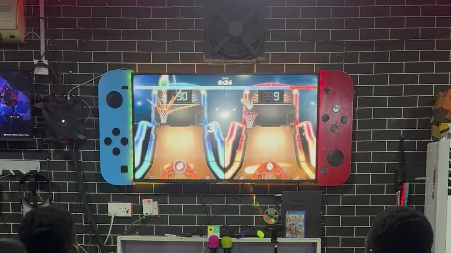 Console gaming session at Player One Game Cafe
