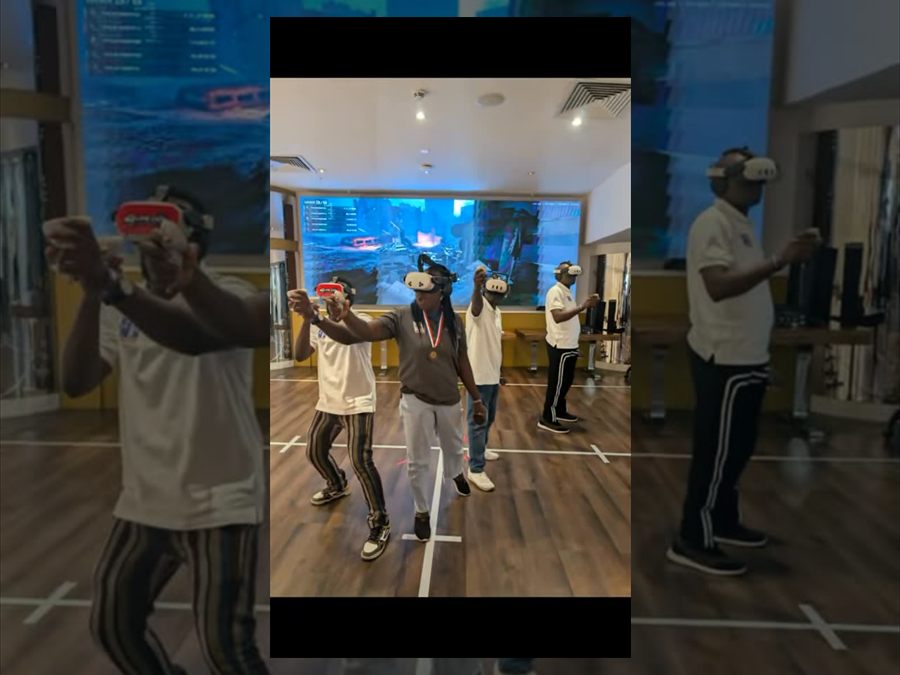 Team VR bonding group at Player One Game Cafe