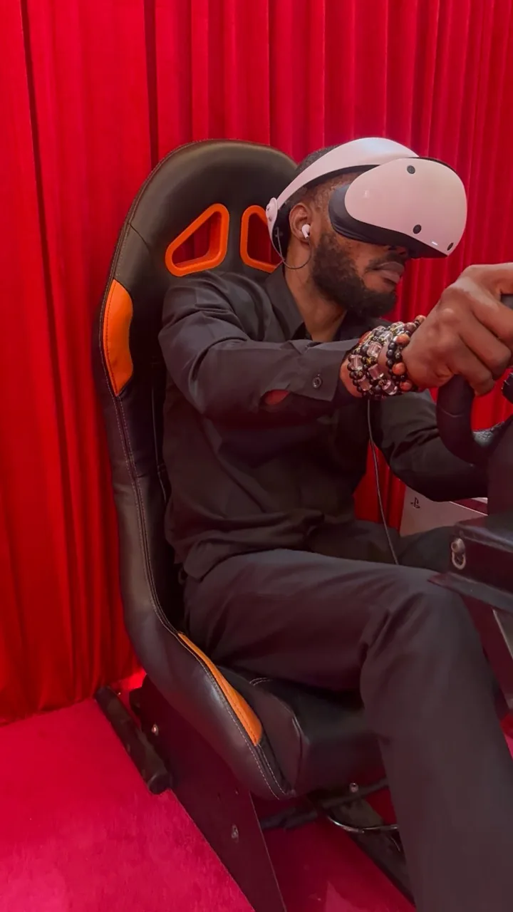 Player One racing simulator event rental activation in Lagos