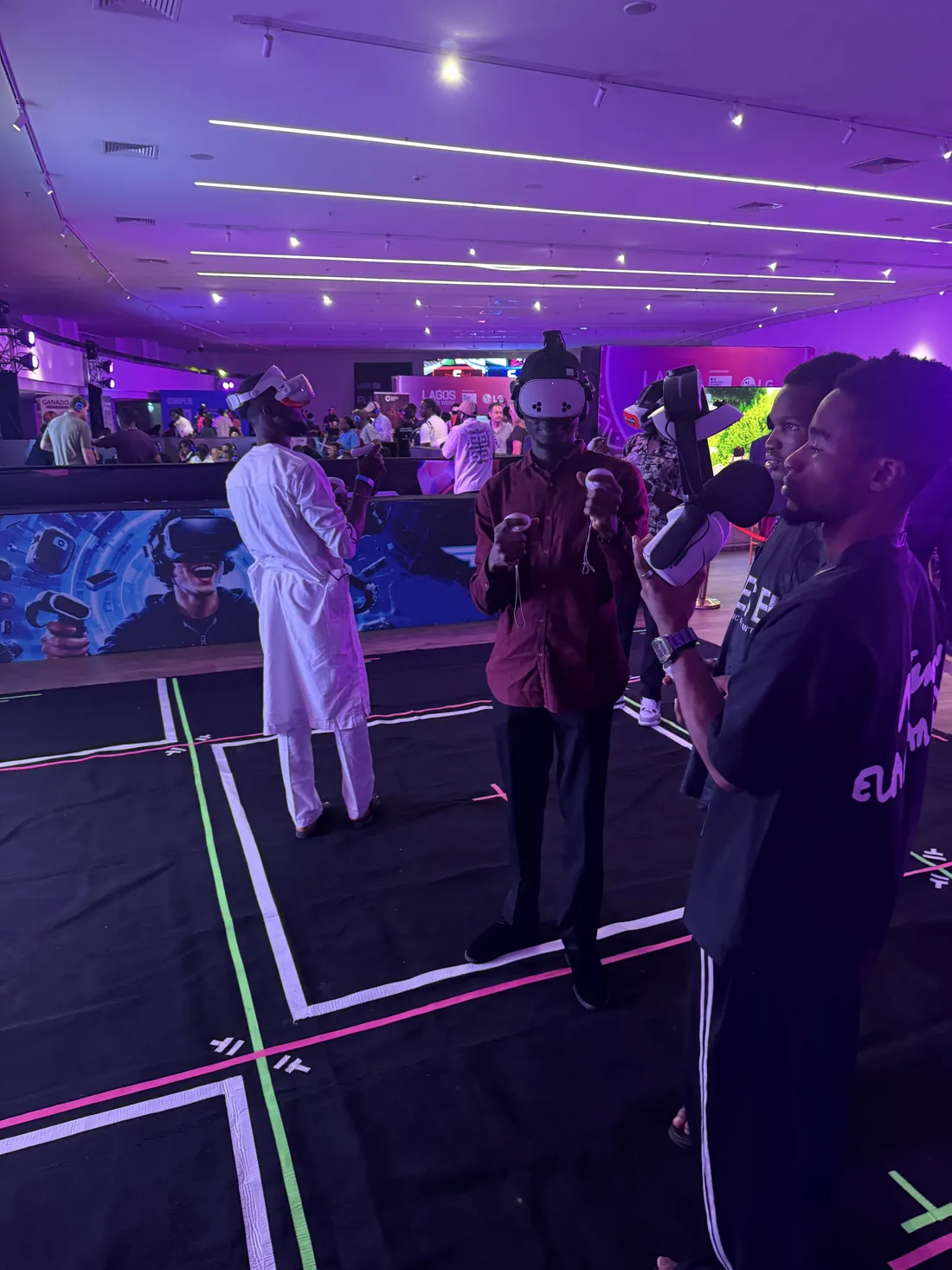 Hosted Player One VR event content moment in Lagos